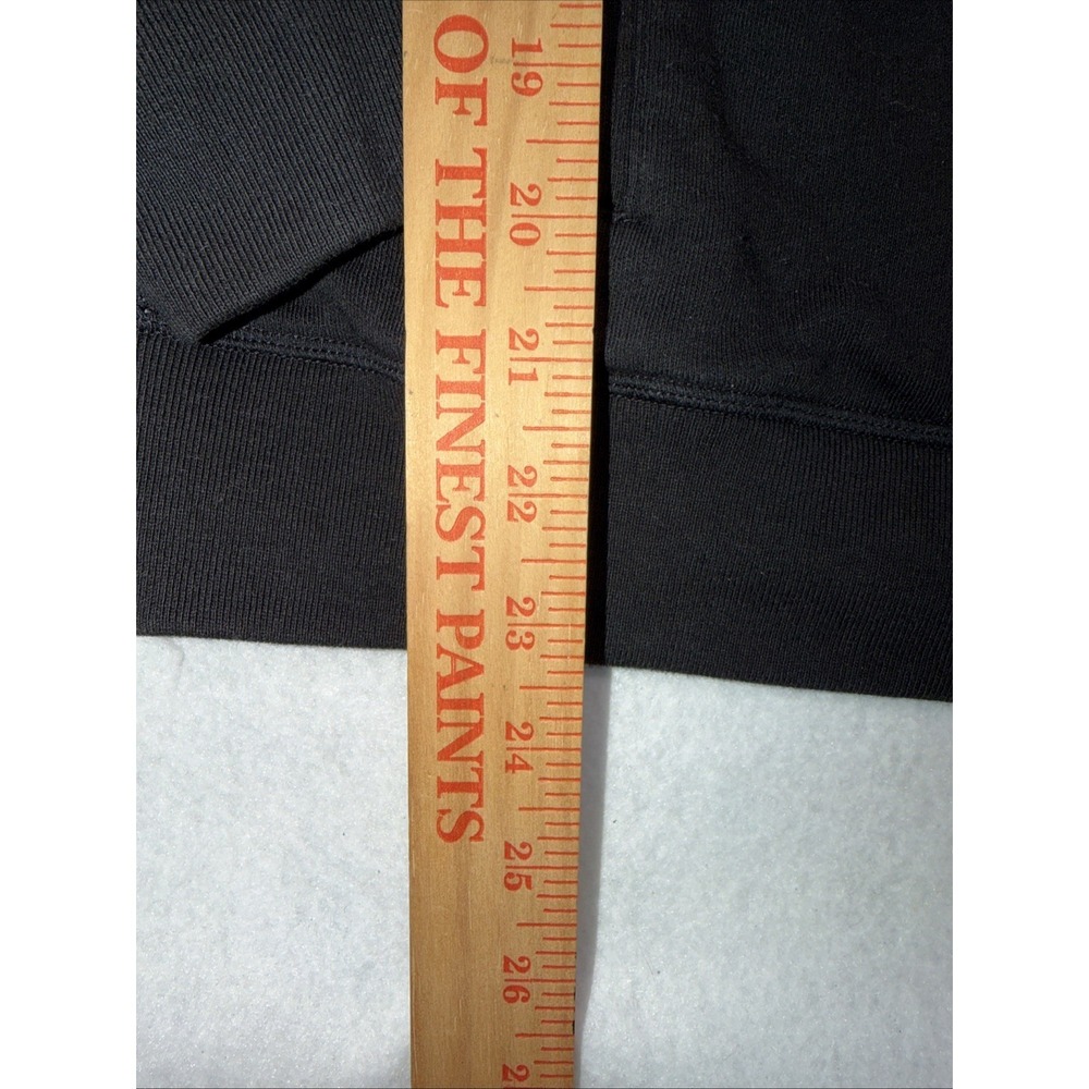 PINK Victoria's Secret Women‎ Hoodie L Black & White Black Colorblock Logo - Picture 6 of 12